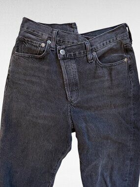 Agolde Black Criss Cross Jeans Size 25